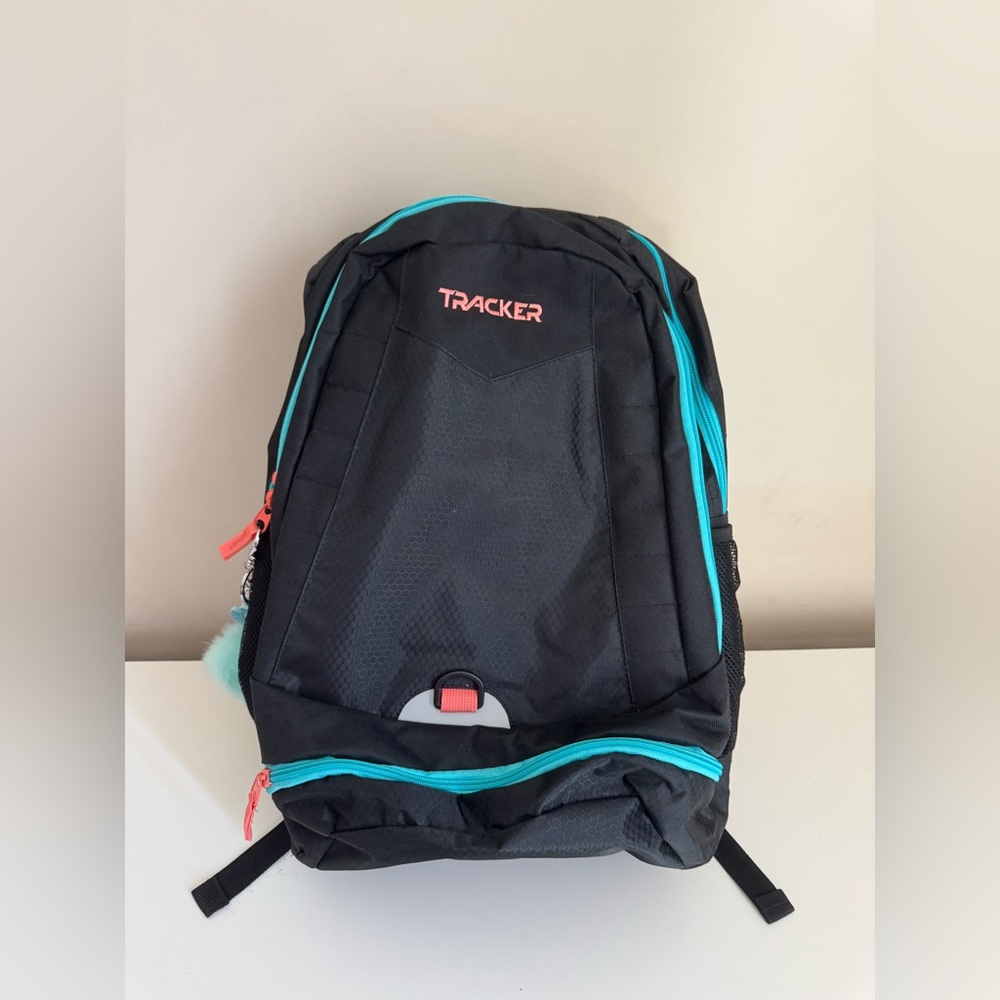 Black and Teal Large Backpack